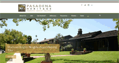 Desktop Screenshot of pasadenaheritage.org